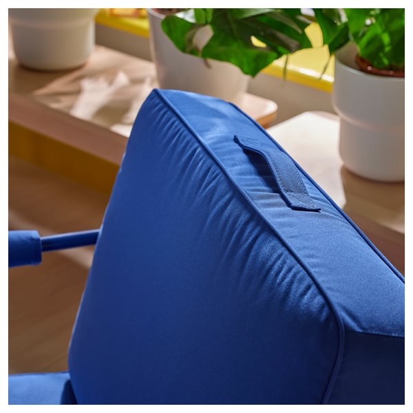 BRÄNNBOLL gaming lounge chair, Knisa bright blue, 73x80x88 cm