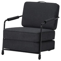 BRÄNNBOLL gaming lounge chair, Vissle dark grey, 73x80x88 cm