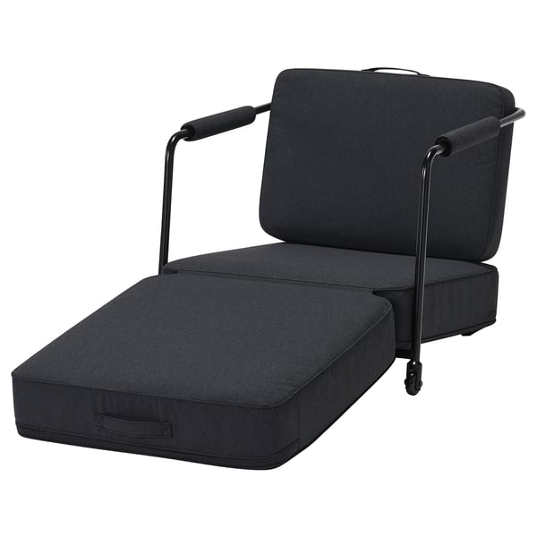 BRÄNNBOLL gaming lounge chair, Vissle dark grey, 73x80x88 cm