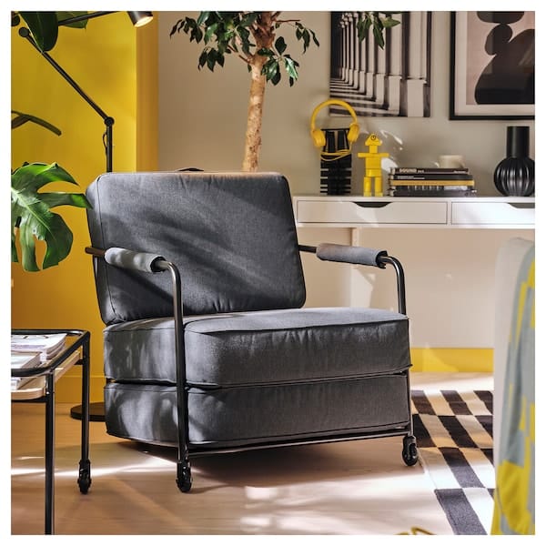 Ikea BRÄNNBOLL - Gaming Armchair, Vissle Dark Gray