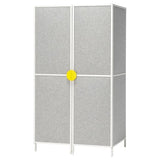 BRÄNNBOLL gaming station, light grey/white, 100x72x180 cm
