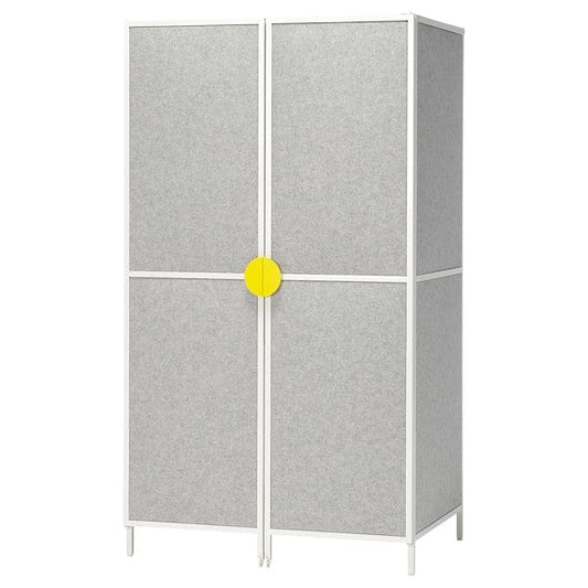 Ikea BRÄNNBOLL - Gaming station, light gray/white,100x72x180 cm