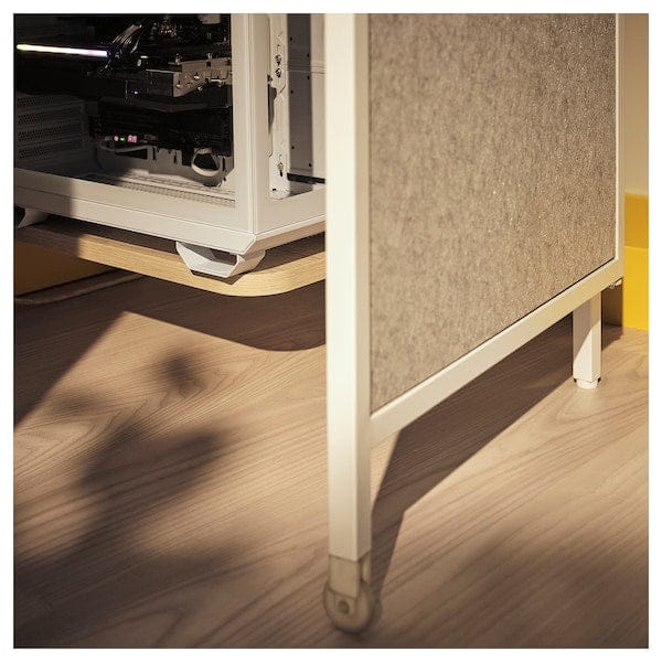 Ikea BRÄNNBOLL - Gaming station, light gray/white,100x72x180 cm