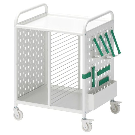 Ikea BRÄNNBOLL - Shelving unit on castors, white, 56x62 cm