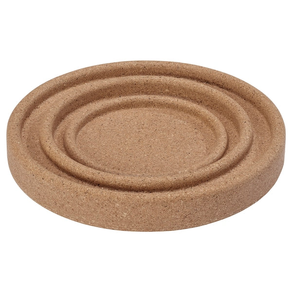 BRÄNNBOLL - Coaster, cork,19 cm