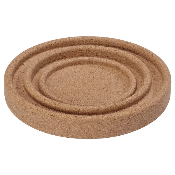 BRÄNNBOLL - Coaster, cork, 19 cm