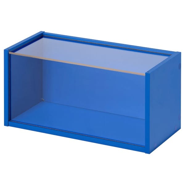 Ikea BRÄNNBOLL - Wall-mounted display cabinet, bright blue, 50x25x25 cm