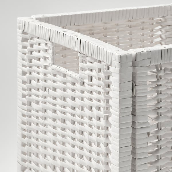 BRANÄS - BRANÄS Basket, white, 32x34x32 cm