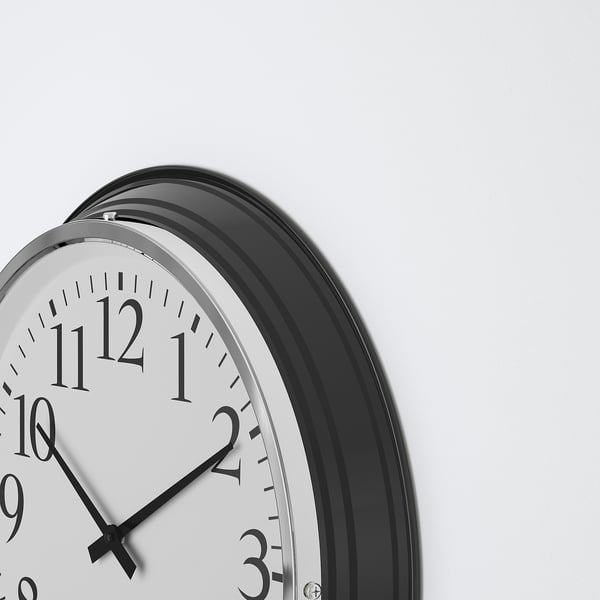 BRAVUR - BRAVUR Wall clock, black, 59 cm