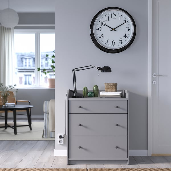 BRAVUR - BRAVUR Wall clock, black, 59 cm