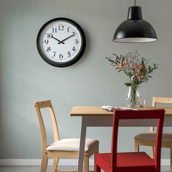 BRAVUR wall clock, black, 59 cm