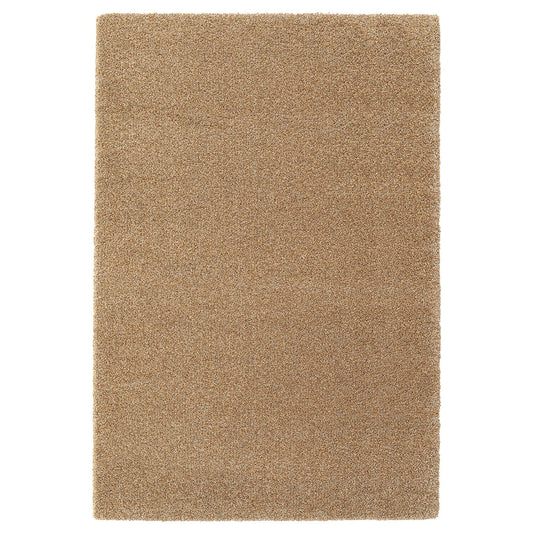 BREVBÄRARE rug, high pile, deep beige, 160x230 cm