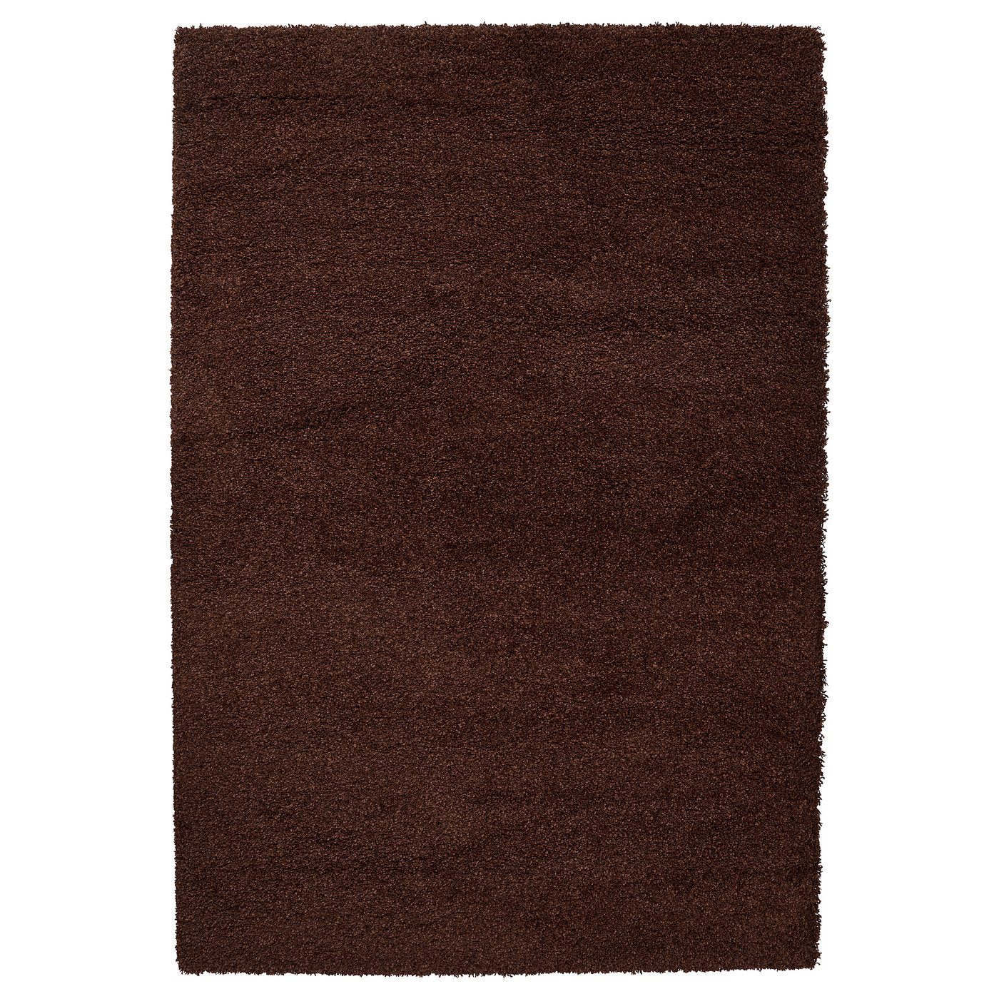 BREVBÄRARE rug, high pile, deep brown, 160x230 cm