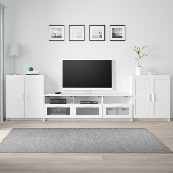 BRIMNES TV combination - white 336x41x95 cm , 336x41x95 cm
