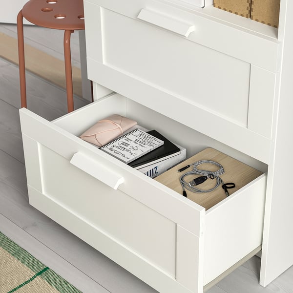 BRIMNES TV storage combination, white, 274x41x190 cm