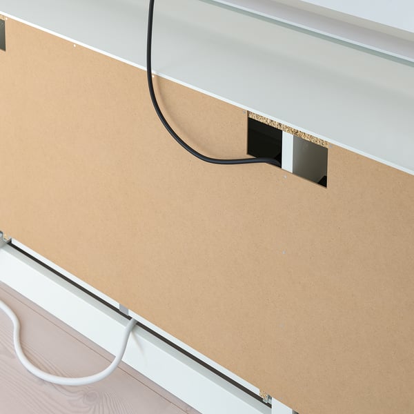 BRIMNES TV storage combination, white, 274x41x190 cm