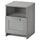 BRIMNES - Bedside table, gray,39x41 cm