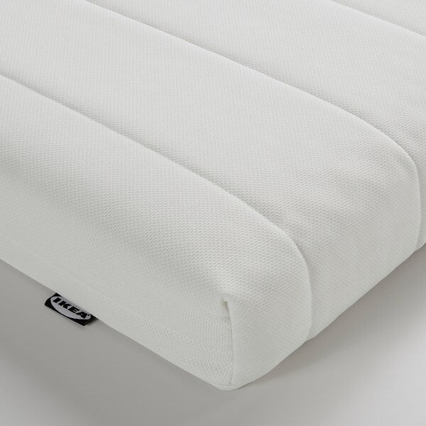 BRIMNES day-bed w 2 drawers/2 mattresses, black/Åfjäll firm, 80x200 cm