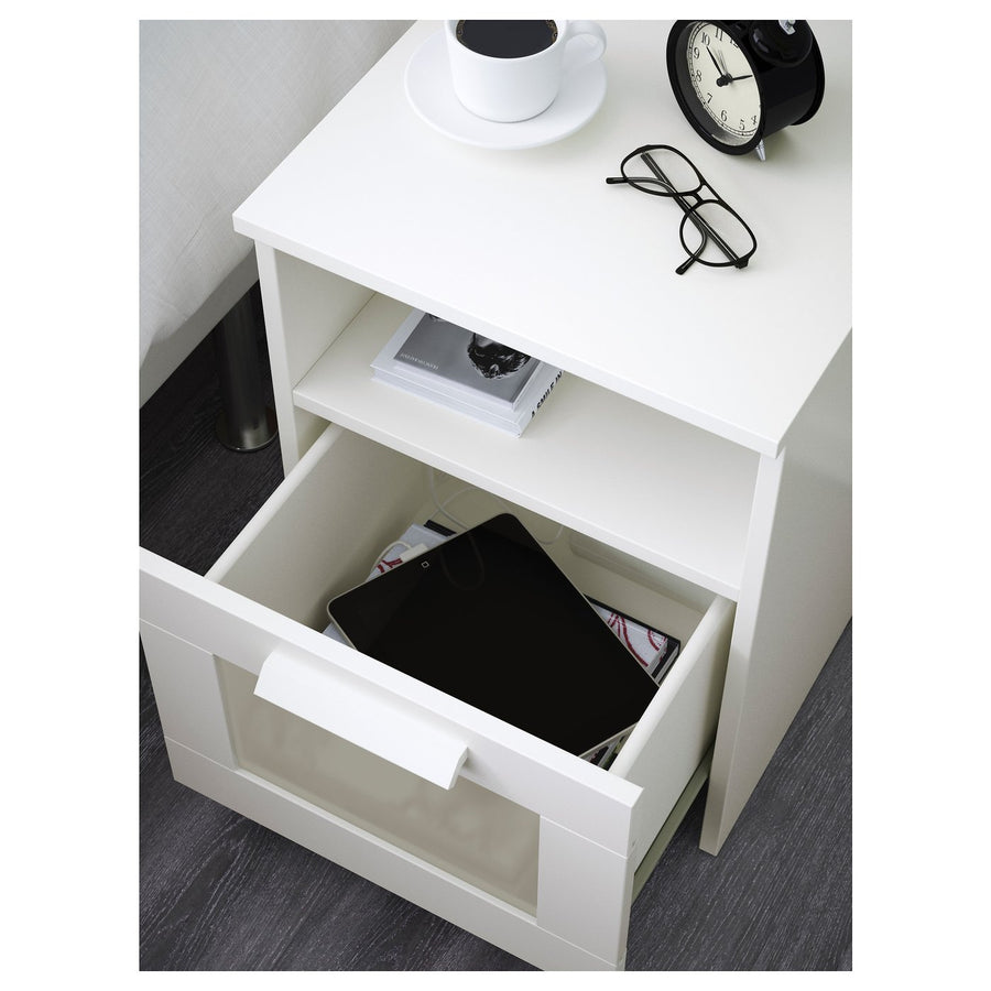 BRIMNES bedroom furniture, set of 3, white, 80x200 cm