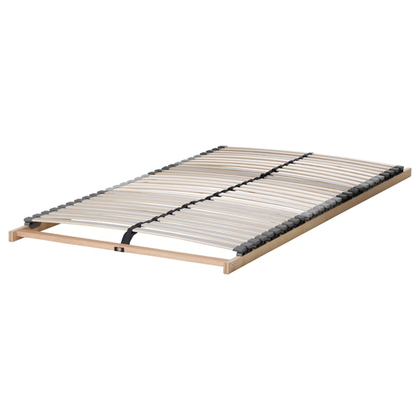 BRIMNES - Bed frame with drawers, white/Lönset, 90x200 cm