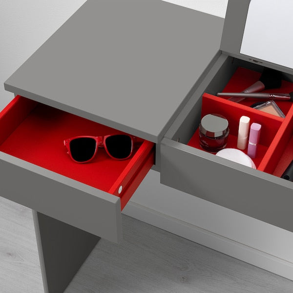 BRIMNES dressing table, grey, 70x42 cm