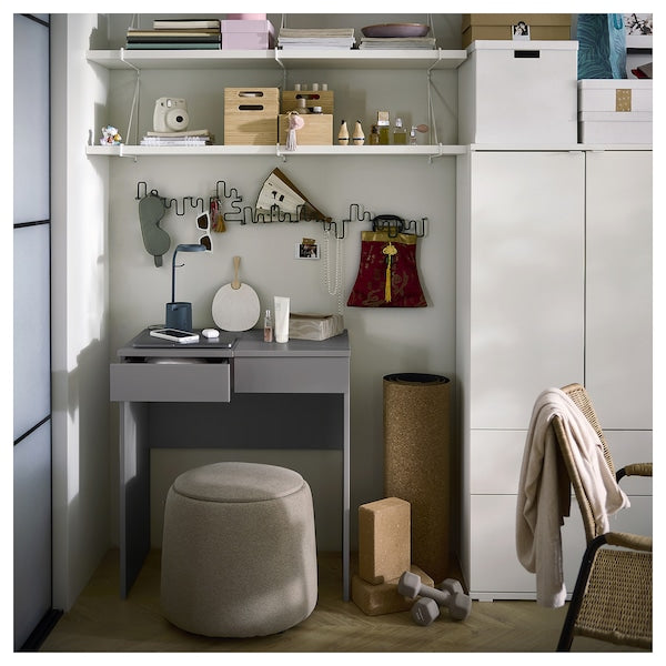BRIMNES dressing table, grey, 70x42 cm