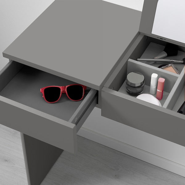 BRIMNES dressing table, grey, 70x42 cm
