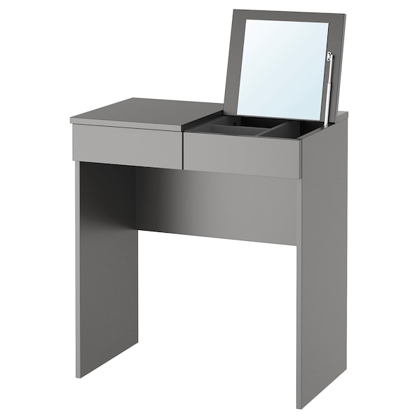 BRIMNES dressing table, grey, 70x42 cm