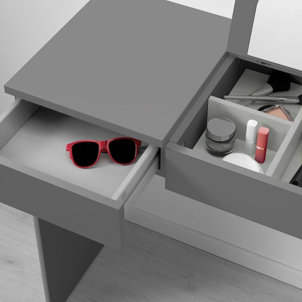 BRIMNES dressing table, grey, 70x42 cm