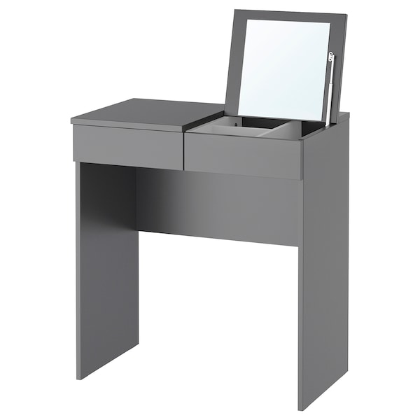 BRIMNES dressing table, grey, 70x42 cm
