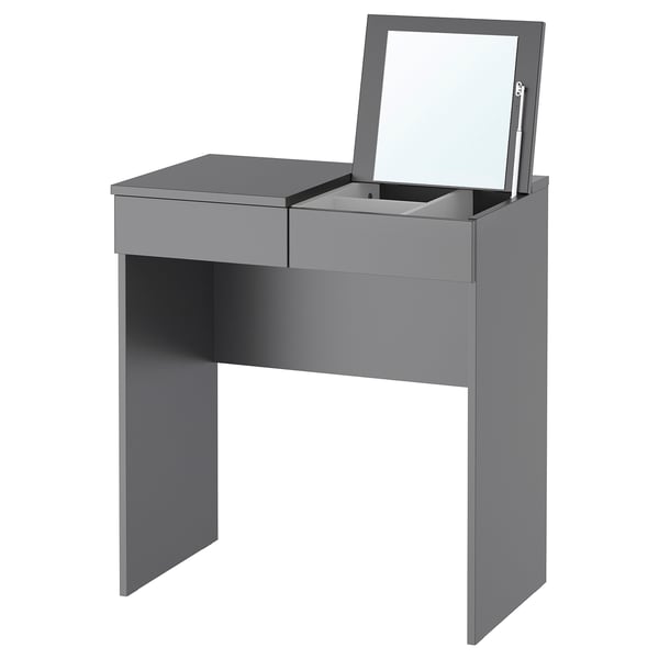 BRIMNES dressing table, grey, 70x42 cm