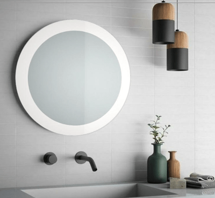 Bricocenter BRIO BATHROOM MIRROR W 55 H 55 CM ROUND FRAME