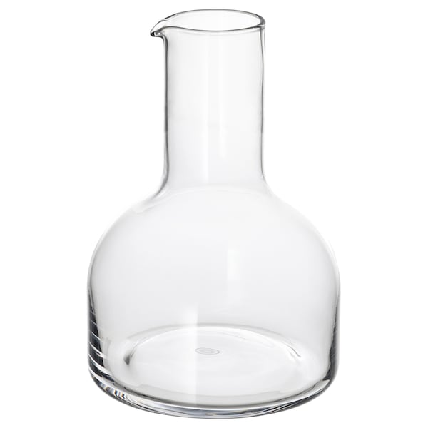 BRÖGGAN - Carafe, clear glass, 1 l