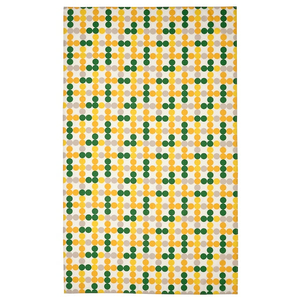 BRÖGGAN - Tablecloth, wipeable/dot pattern multicolour, 145x240 cm