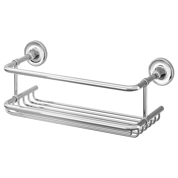BROFJÄRDEN - Shower shelf, chrome effect, 33x12 cm
