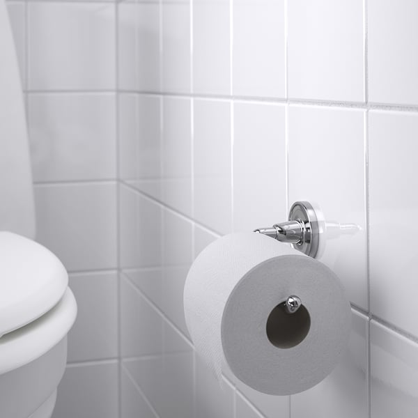 BROFJÄRDEN toilet roll holder, chrome effect, 15x7x7 cm