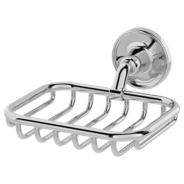 BROFJÄRDEN soap dish, chrome effect, 13x12 cm