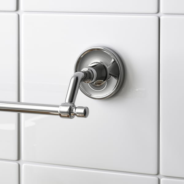 BROFJÄRDEN towel rail, chrome effect, 74 cm