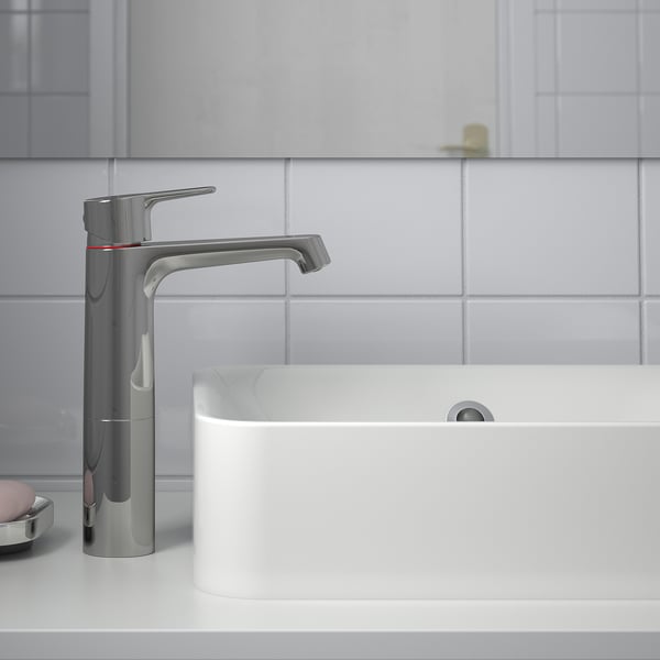 BROGRUND - Washbasin mixer, high, chrome