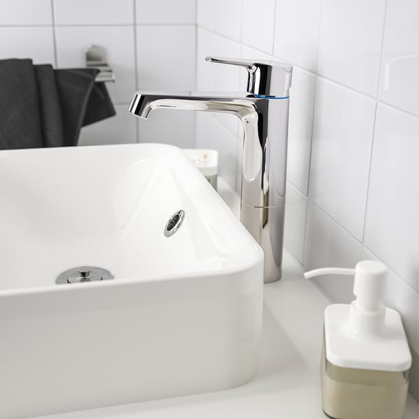 BROGRUND wash-basin mixer tap, tall, chrome-plated