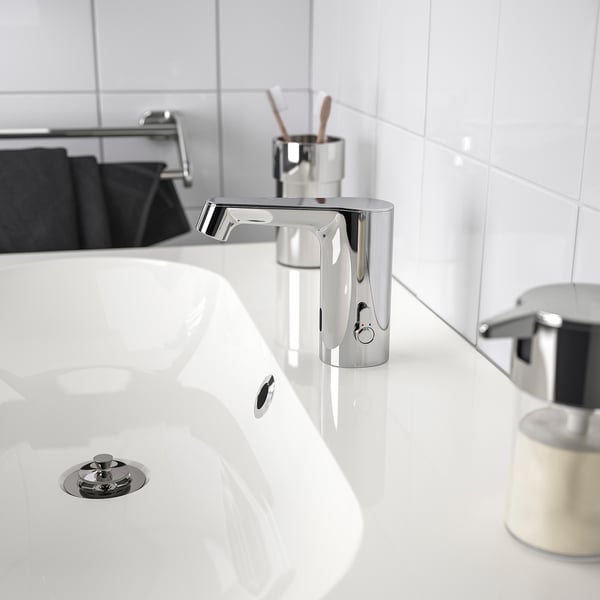 BROGRUND wash-basin mixer tap with sensor, chrome-plated