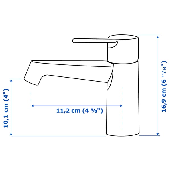 BROGRUND wash-basin mixer tap, chrome-plated