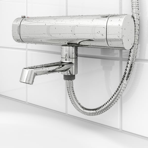 BROGRUND thermostatic bath/shower mixer, chrome-plated, 150 mm