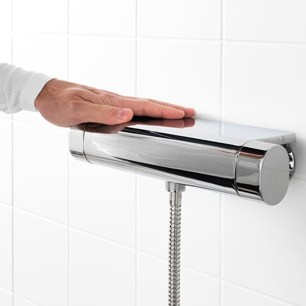 BROGRUND thermostatic shower mixer, chrome-plated, 150 mm