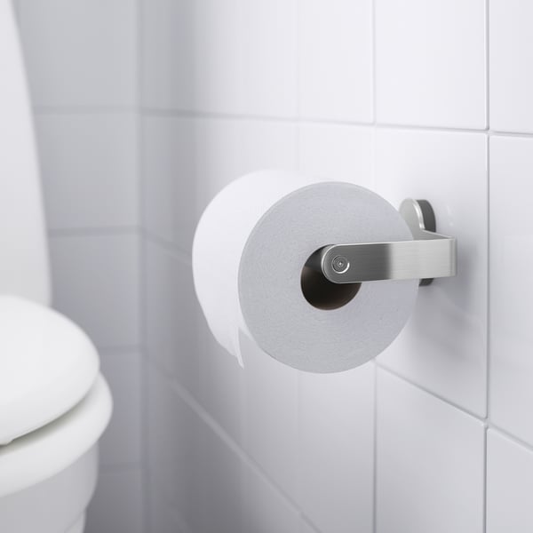 BROGRUND - BROGRUND Toilet roll holder, stainless steel