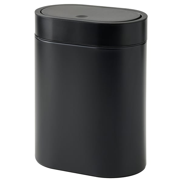 BROGRUND touch top bin, black, 4 l