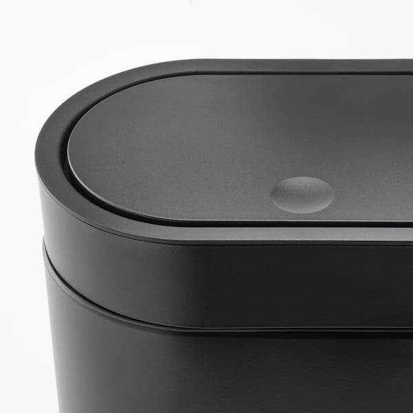 BROGRUND touch top bin, black, 4 l
