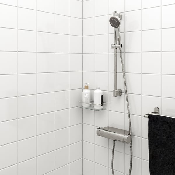 BROGRUND riser rail with handshower kit, chrome-plated, 90 mm