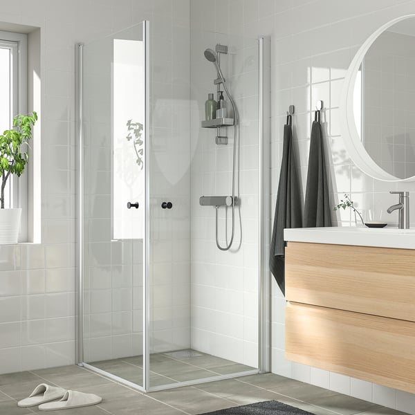 BROGRUND riser rail with handshower kit, chrome-plated, 90 mm