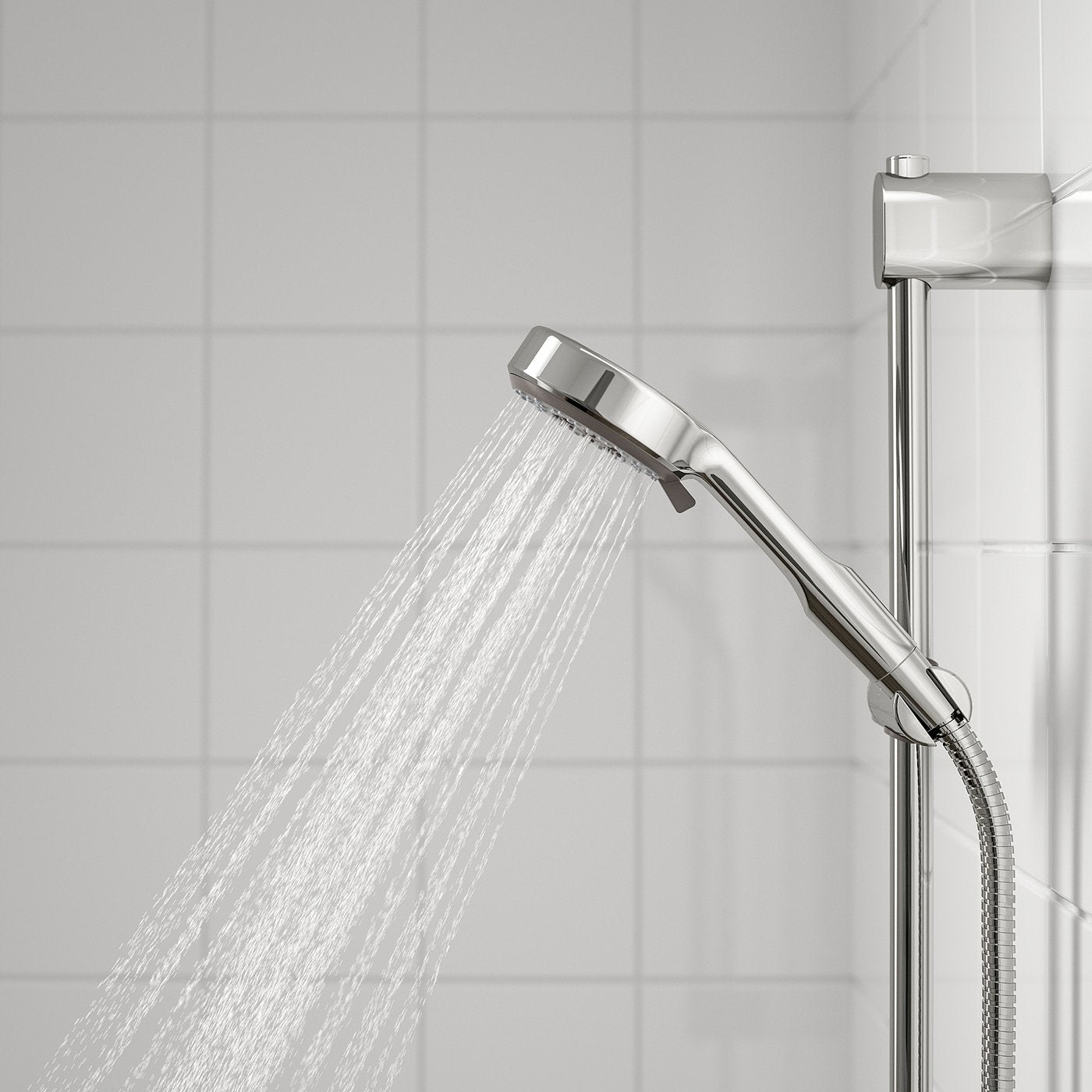 BROGRUND shower set with thermostatic mixer, chrome-plated, 300 mmx1170 mmx570 mm cm